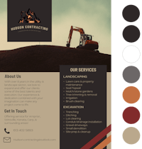 Hudson contracting flyer.